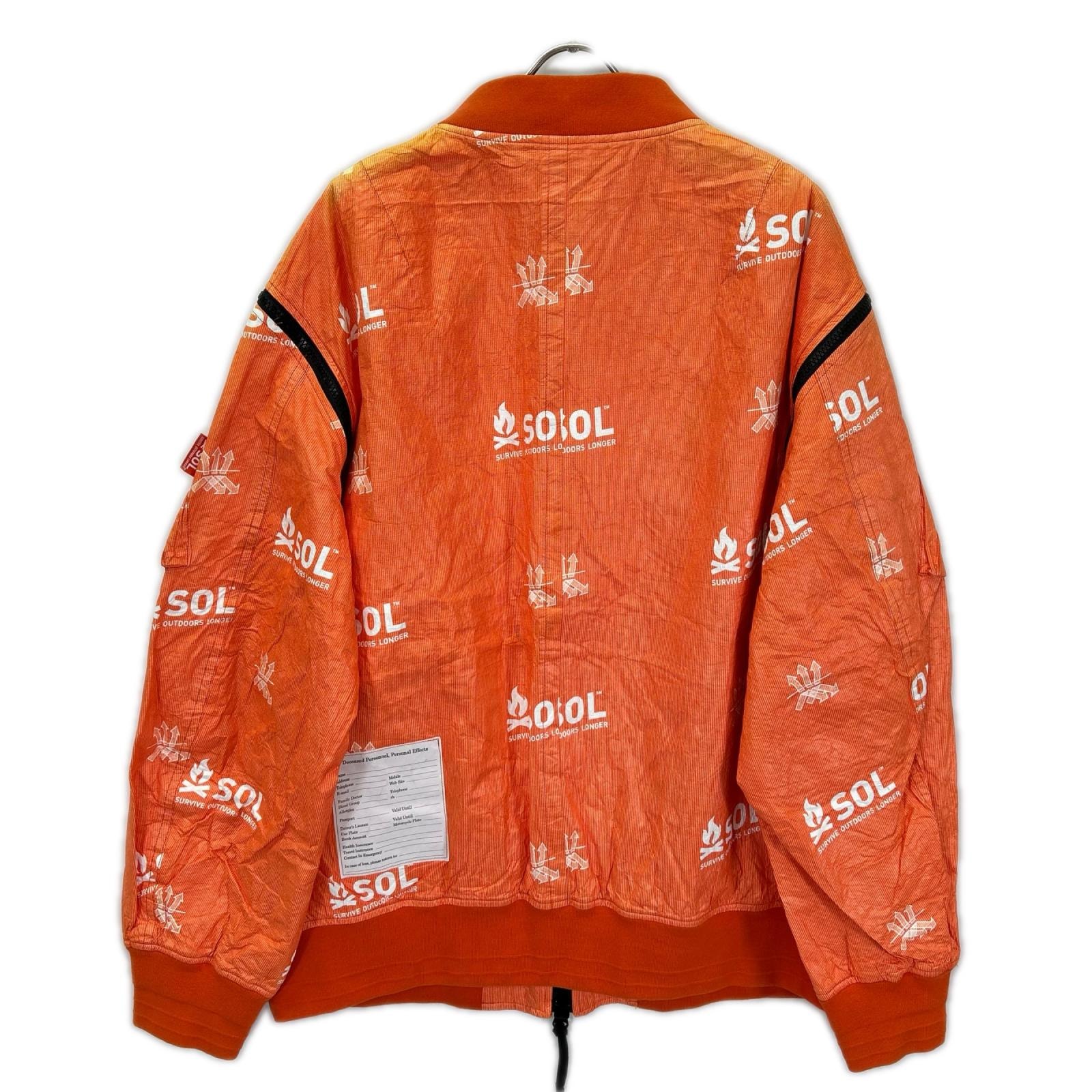 タカヒロミヤシタ ザ ソロイスト. SJ-0071AW18 オレンジ ジッパー フライトジャケット 48
