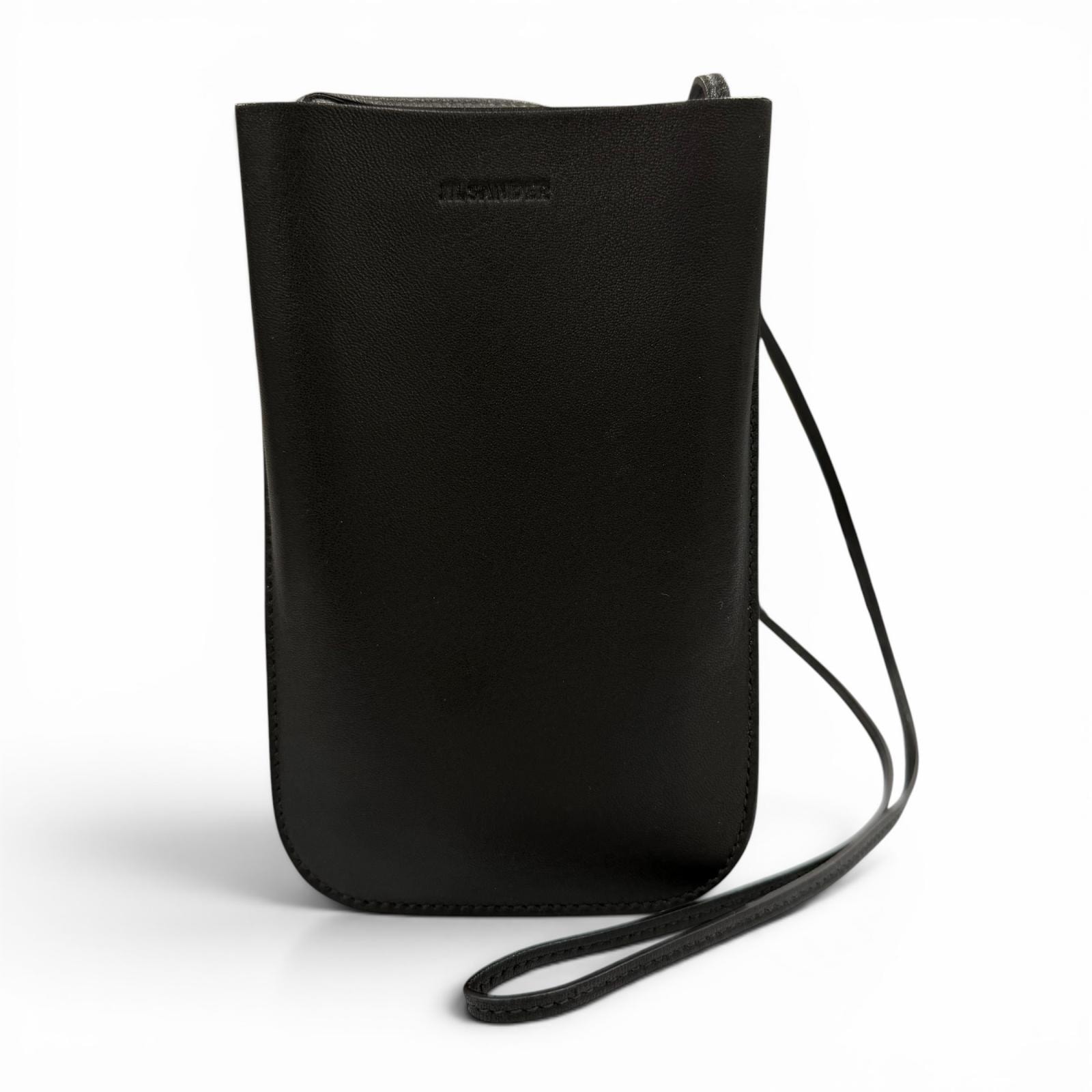 美品 ジルサンダー 携帯ケース GIRO PHONE CASE ブラック レディース