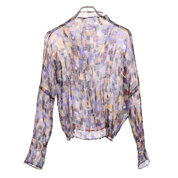 ISSEY MIYAKE 長袖 プリーツ シースルー カットソー