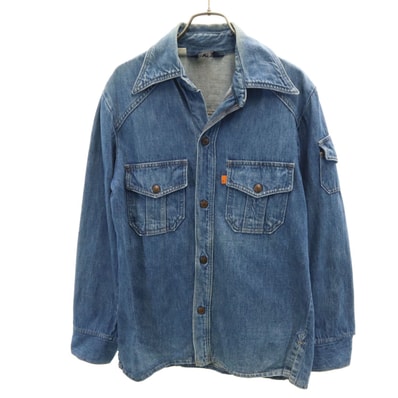 Levi's リーバイス 70s USA製 ヴィンテージ 長袖 デニムシャツ S ウォッシュブルー