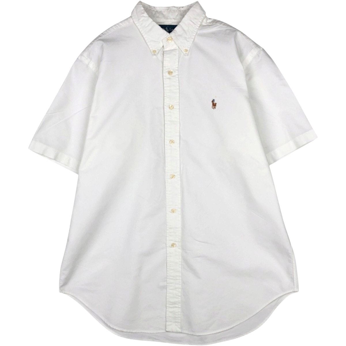 古着 ラルフローレン Ralph Lauren CLASSIC FIT クラシックフィット 半袖 ボタンダウンシャツ メンズL相当/eaa674519