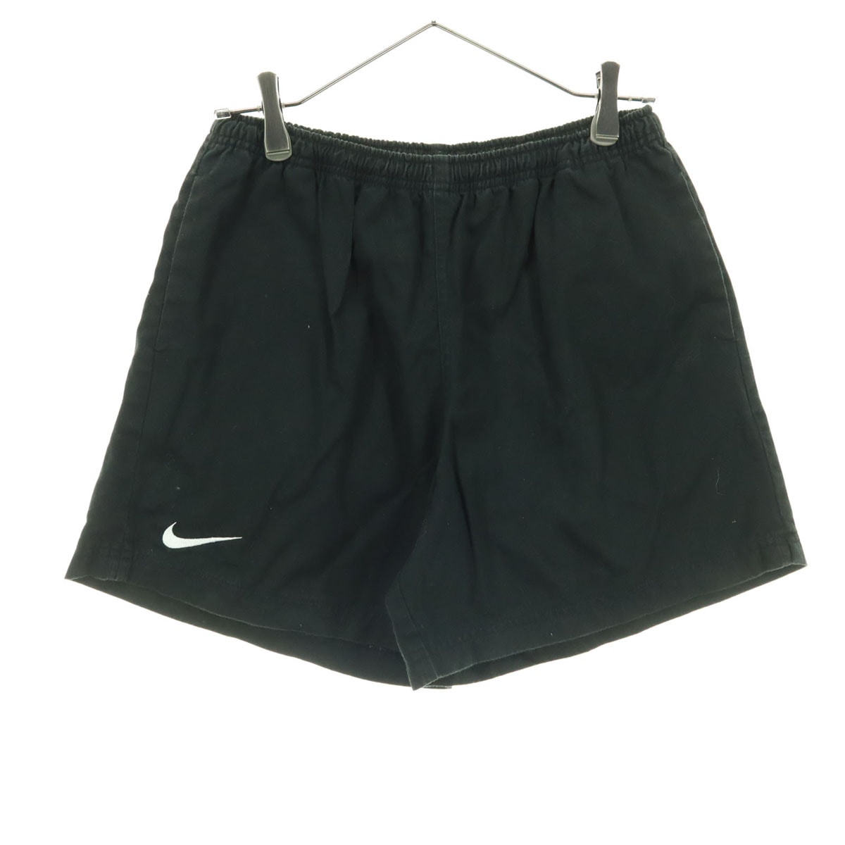 NIKE ナイキ 90s 白タグ スウッシュ ショートパンツ L ブラック
