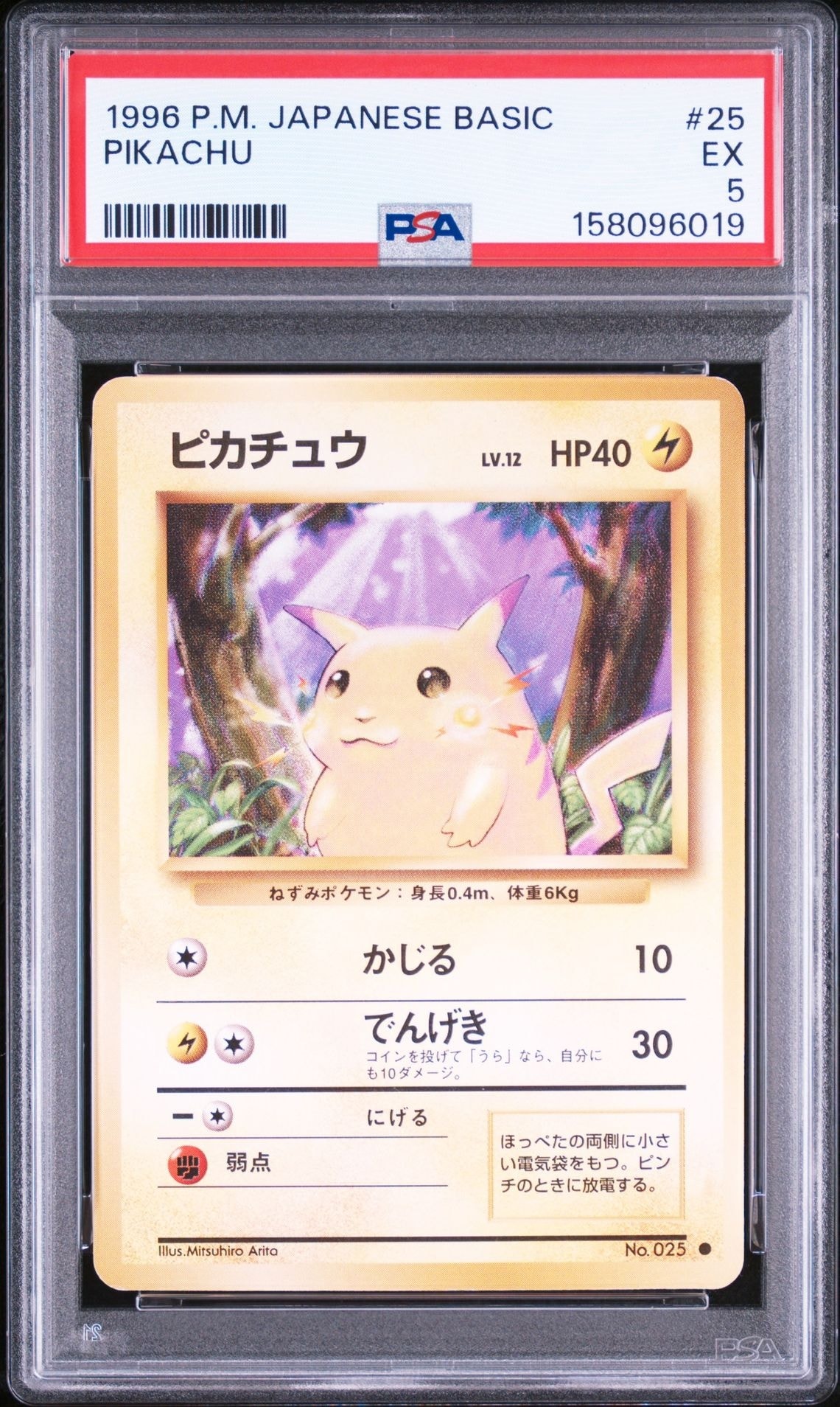 ピカチュウ ○ : 旧裏 [PMCG1-2](拡張パック「ポケットモンスター