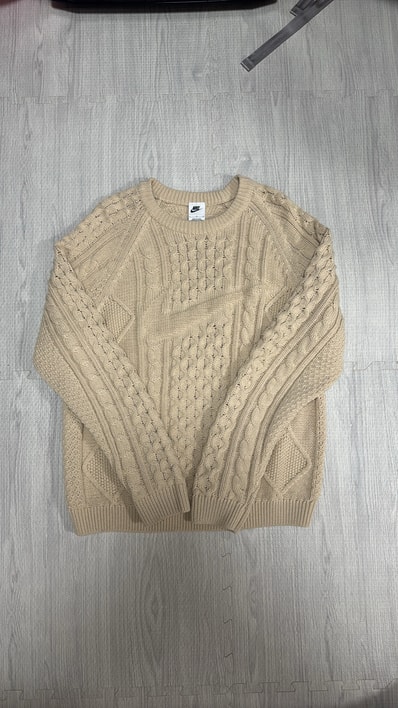 NIKE M NL Cable Knit Sweater LS "Beige"