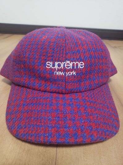 Supreme Harris Tweed Classic Logo 6-Panel "Royal Multi"