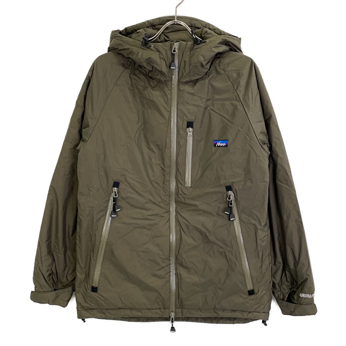 ナンガ 【Orange別注】カーキ ナイロン AURORA TEX/オーロラテック M