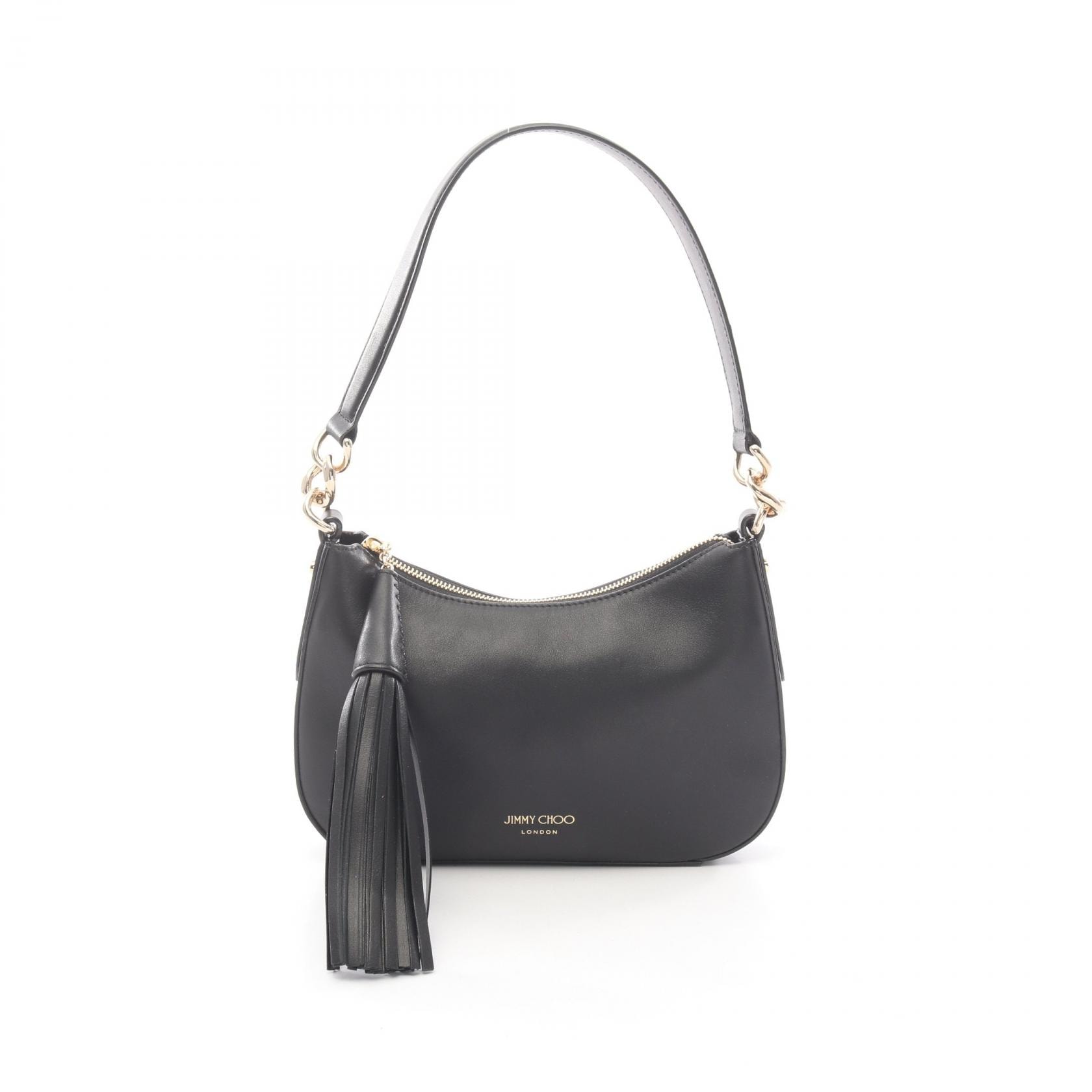 ジミーチュウ JIMMY CHOO ショルダーバッグ バッグ レザー レディース ブラック系 【中古】