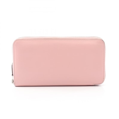 エルメス HERMES アザップロング ラウンド長財布 財布 レザー シッキム シッキム ローズサクラ T刻印(2015年製造) レディース ピンク系 【中古】