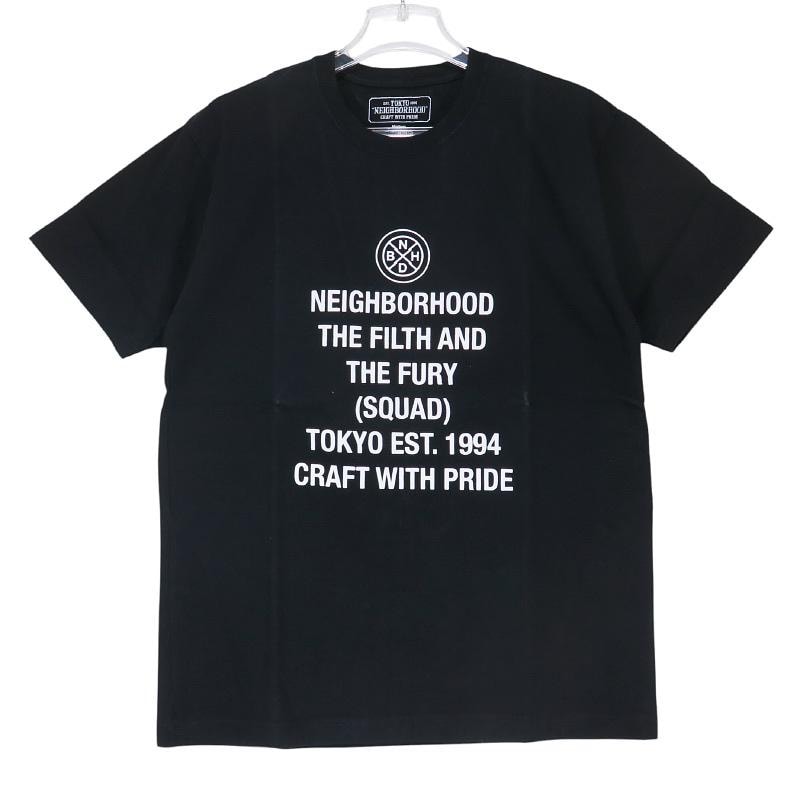 美品 NEIGHBORHOOD ネイバーフッド 20SS CWP/C-TEE.SS 201PCNH-ST16 Tシャツ ブラック ショートスリーブ 半袖 黒 サイズM