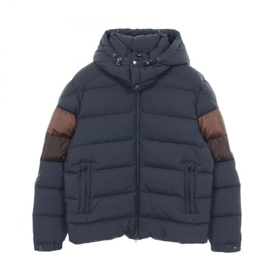 モンクレール MONCLER ENZIAN ダウンジャケット 衣料品 アウター ナイロン メンズ ネイビー系 【中古】
