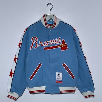Supreme x Mitchell & Ness Teams Varsity Jacket "Light Blue"