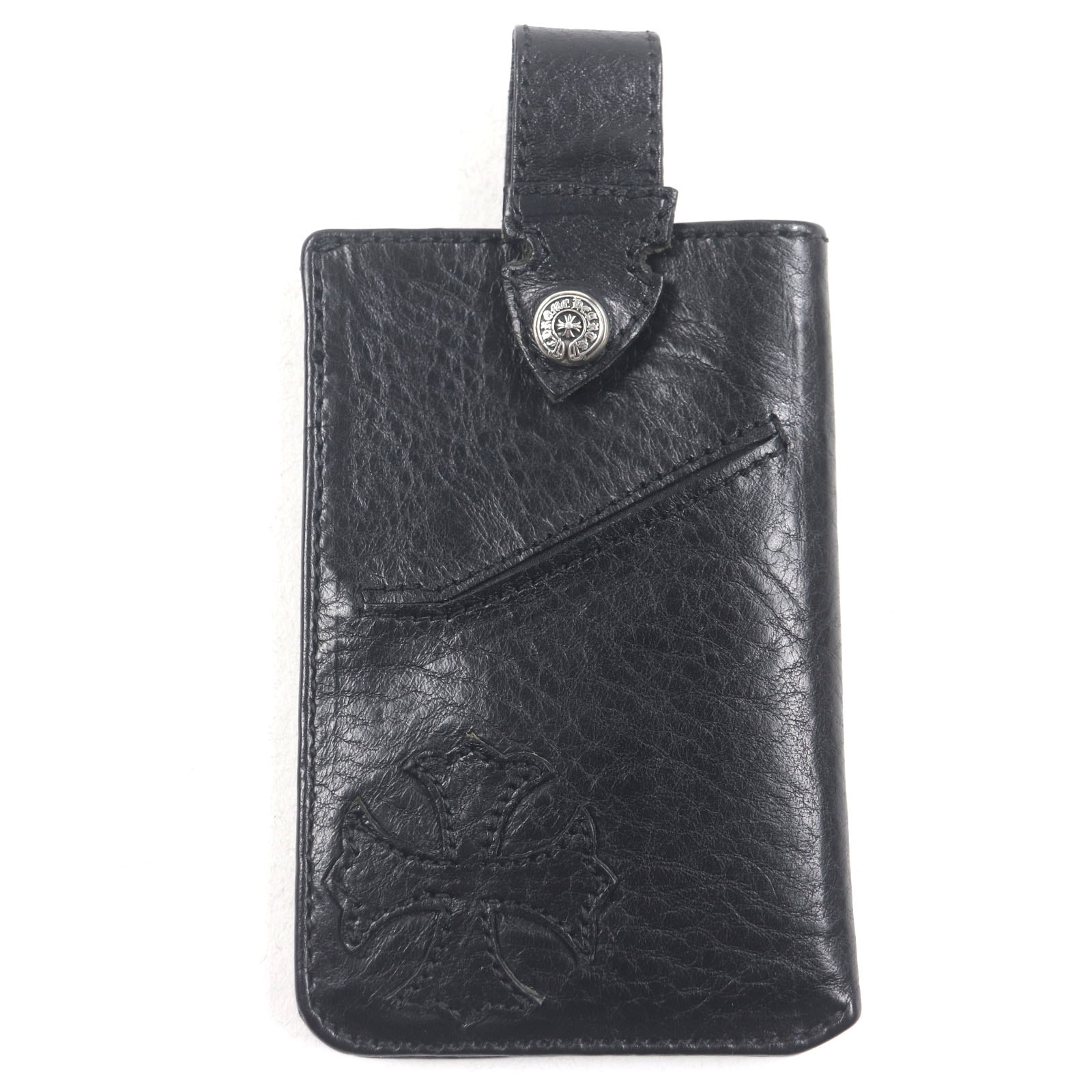 Chrome Hearts The Way I Walk CH Plus Patch Leather Card Case "Black"
