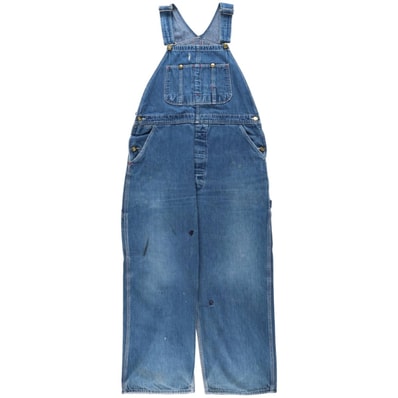 古着 80~90年代 ディッキーズ Dickies デニムオーバーオール メンズw37相当 ヴィンテージ/eaa630413