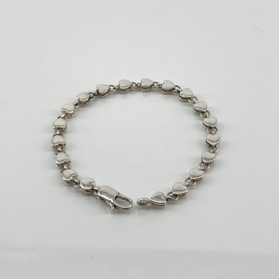 TIFFANY&Co.(ティファニー) パフハート Ag925 ブレスレット 7.11g シルバー