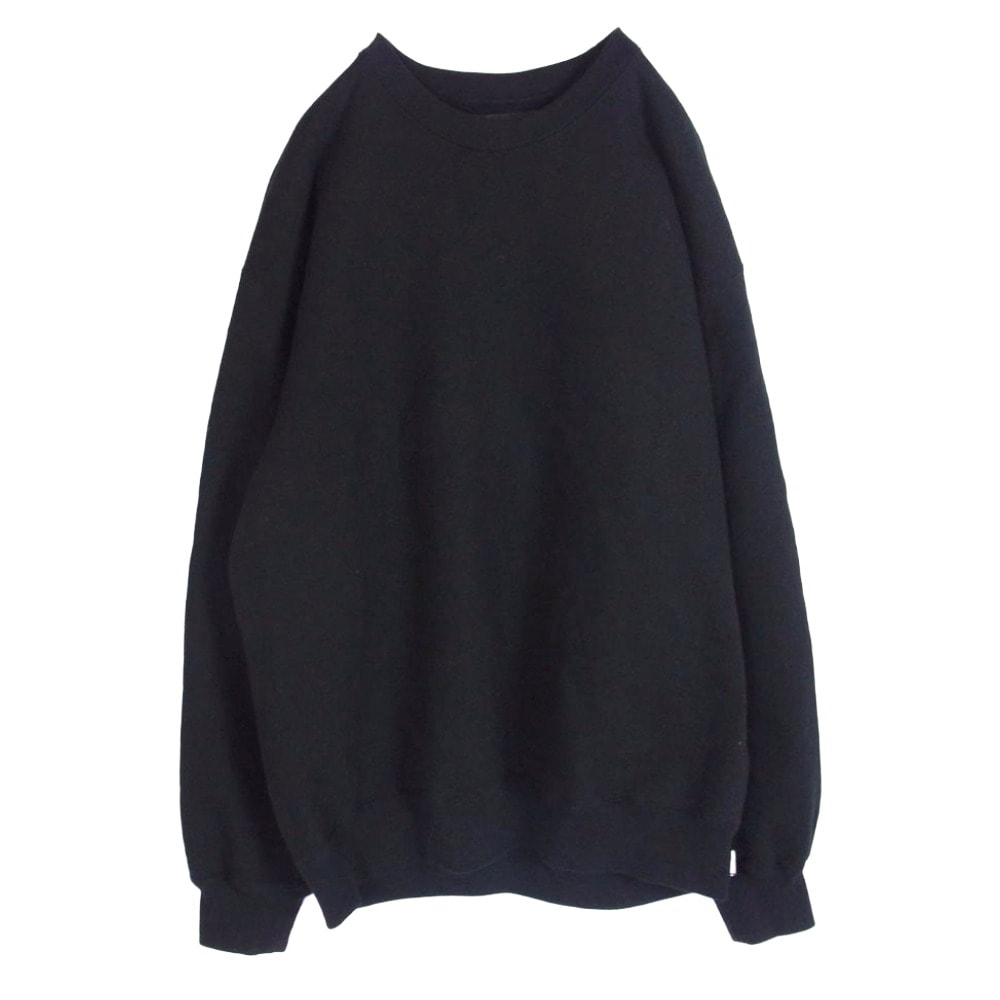 WACKO MARIA ワコマリア スウェット 24AW Heavy Weight Sweat Shirt ヘビー ウェイト クルーネック スウェット シャツ ブラック系 XL【中古】