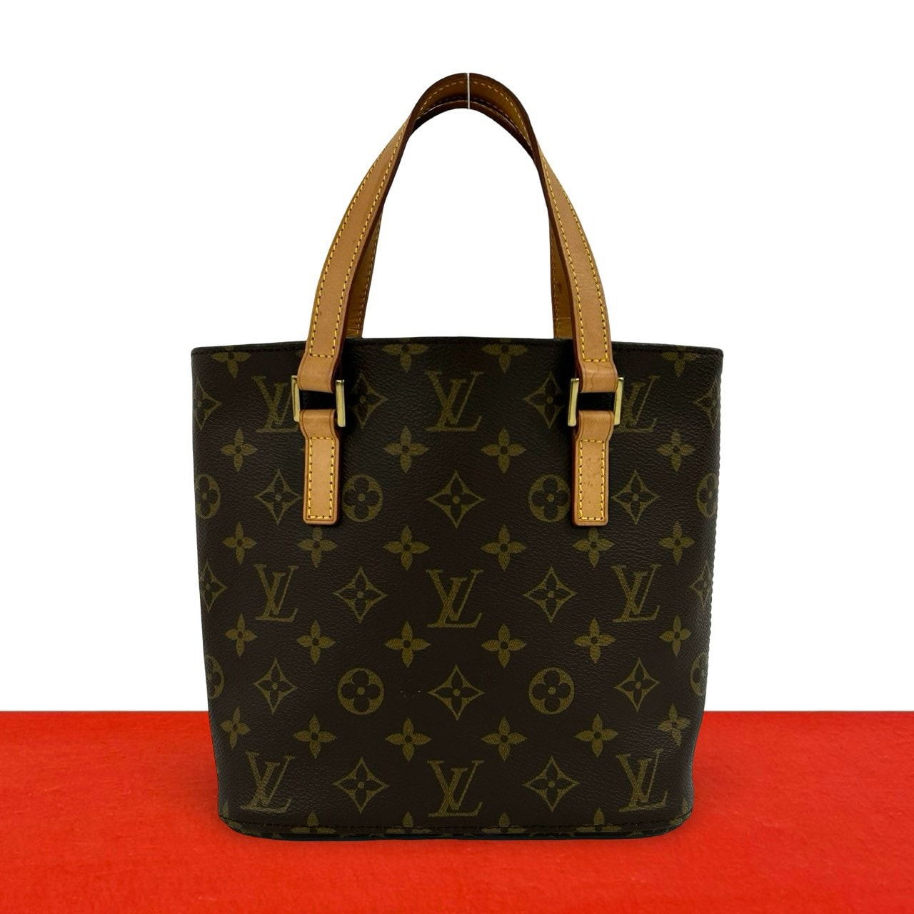 LOUIS VUITTON ルイヴィトン ヴァヴァン PM モノグラム レザー PVC ハンドバッグ ブラウン
04727