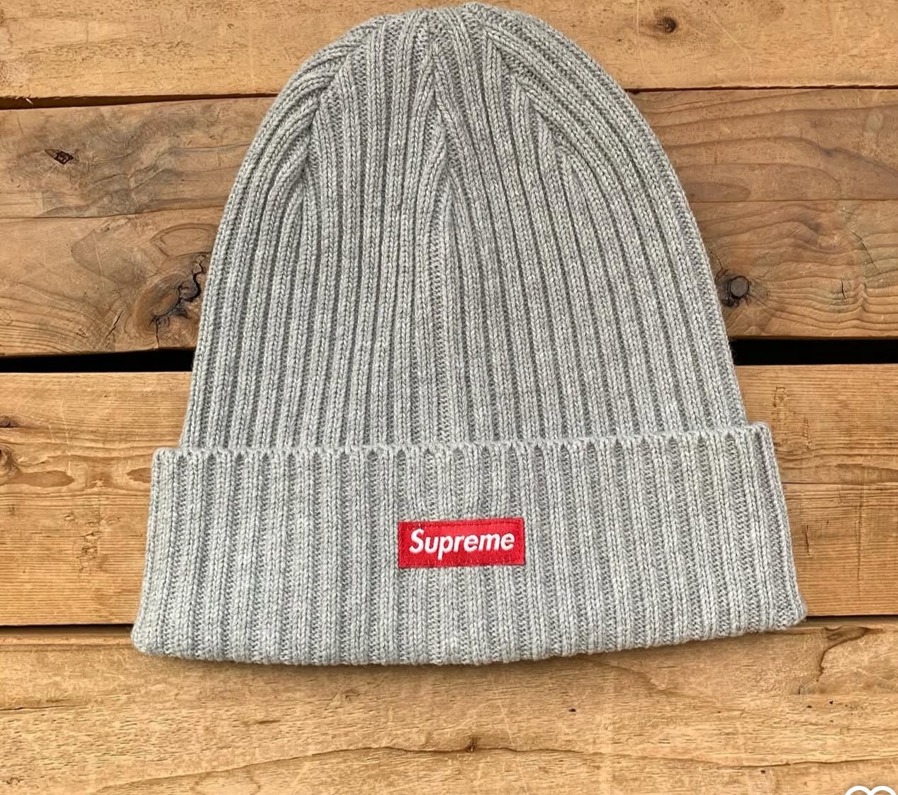 Supreme Overdyed Beanie (26SS) "Heather Grey"