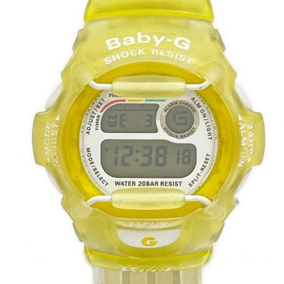 CASIO カシオ 腕時計 Baby-G Reef クォーツ ライトイエロー R8.1月電池交換済 BG-370