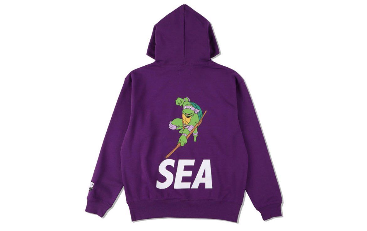 WIND AND SEA x TMNT (TMNT-SEA) HOODIE "Donatello Purple"