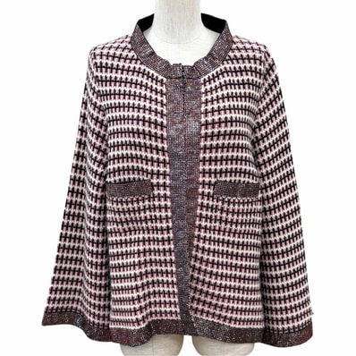 極美品 シャネル ジャケット ピンク レディース EU 42 P41327