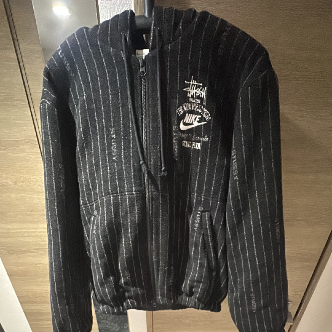 Stussy x Nike Striped Wool Jacket 