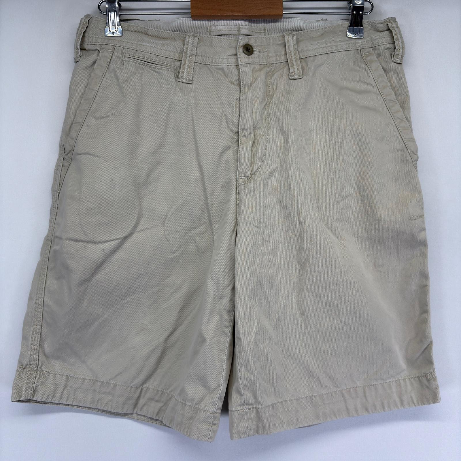 古着 ポロ・ラルフローレン POLO RALPH LAUREN ショートパンツ カーゴパンツ ハーフパンツ アイボリー チノパン w32  ベージュ系 メンズ