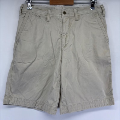 古着 ポロ・ラルフローレン POLO RALPH LAUREN ショートパンツ カーゴパンツ ハーフパンツ アイボリー チノパン w32 ベージュ系 メンズ