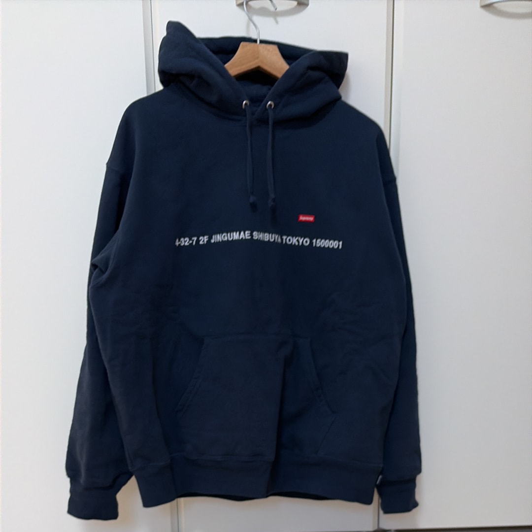 Supreme Shop Small Box Hooded Sweatshirt Tokyo "Navy"