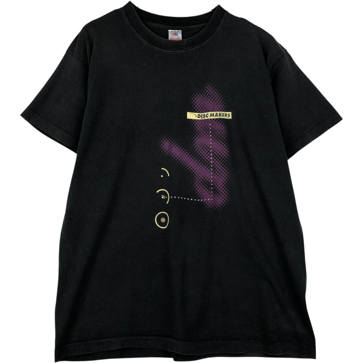 古着 90年代 フルーツオブザルーム FRUIT OF THE LOOM DISCMAKER アドバタイジングTシャツ USA製 メンズXL相当 ヴィンテージ/eaa623342