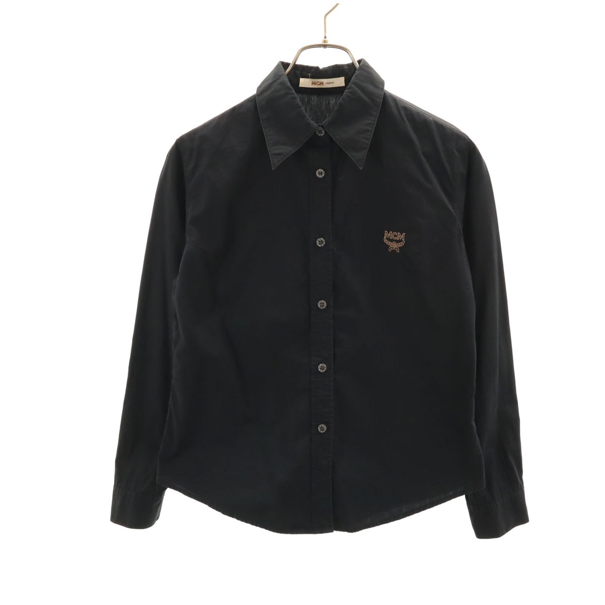 MCM エムシーエム 長袖 コットンシャツ M ブラック