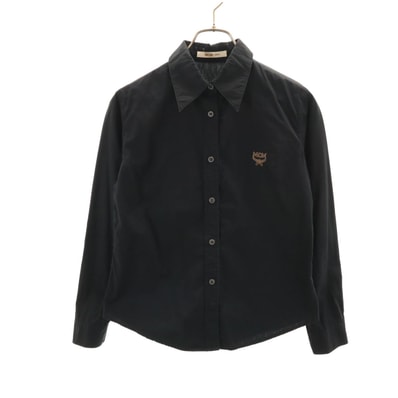 MCM エムシーエム 長袖 コットンシャツ M ブラック