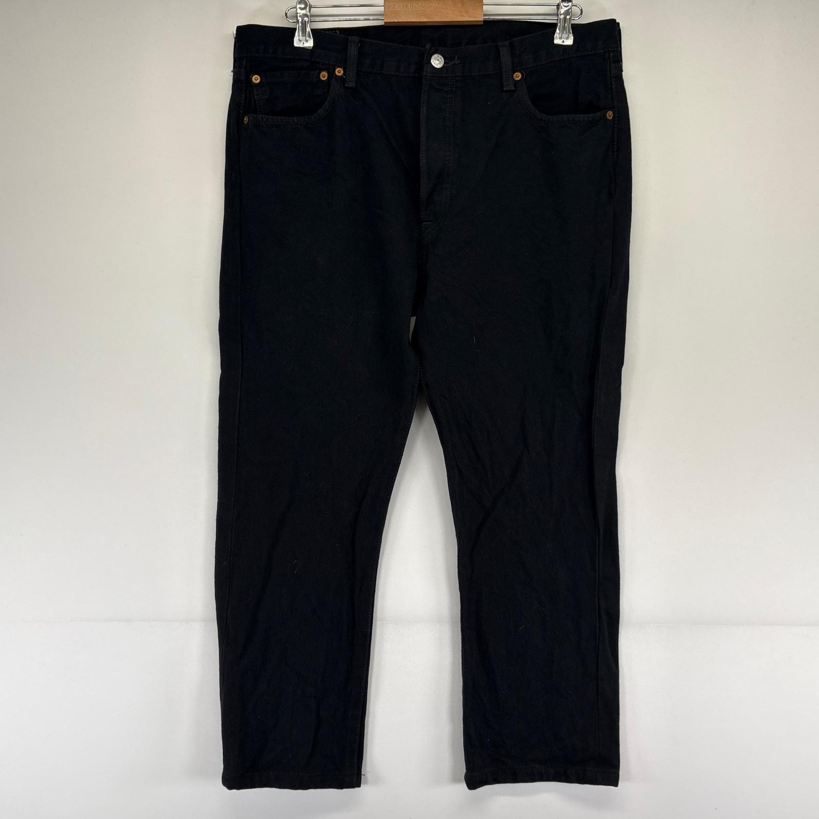 古着 リーバイス Levi's デニム パンツ 501 ジーパン ブラックデニム ボタンフライ 5ポケット 大きいサイズ W36×L34  ブラック系 メンズ