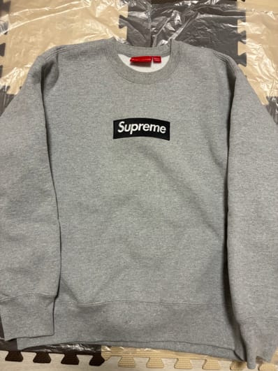 Supreme Box Logo Crewneck "Heather Grey" (22FW)