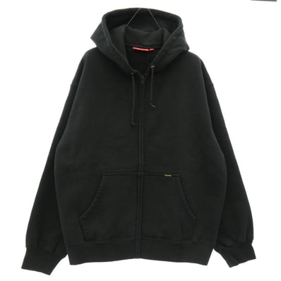 Supreme シュプリーム パーカー 25SS Work Zip Up Hooded Sweatshirt ワーク ジップアップ フーディー スウェットシャツ パーカー ブラック系 L【極上美品】【中古】
