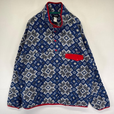 古着 00’s/00年代 パタゴニア patagonia フリース フリーストレーナー スナップT ハーフボタン XL マルチカラー 総柄 メンズ