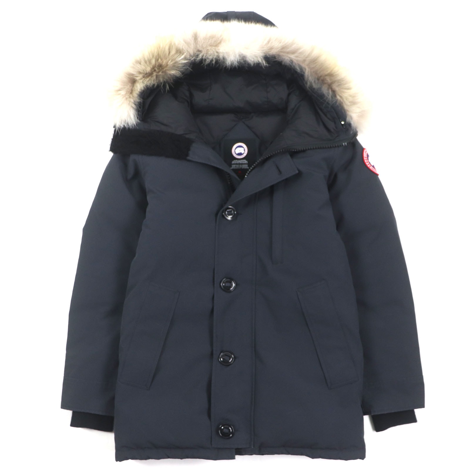 良品 カナダグース
 ダウンジャケット JASPER ジャスパー ダークグレー メンズ XS (日本サイズS相当)