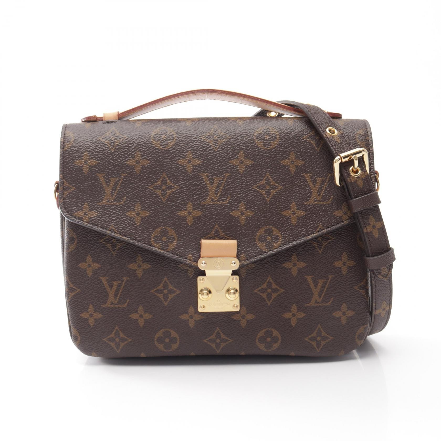 ルイ・ヴィトン LOUIS VUITTON ポシェット メティス MM モノグラム 2WAY ハンドバッグ バッグ PVCコーティングキャンバス レザー レディース ブラウン系 M44875 【中古】