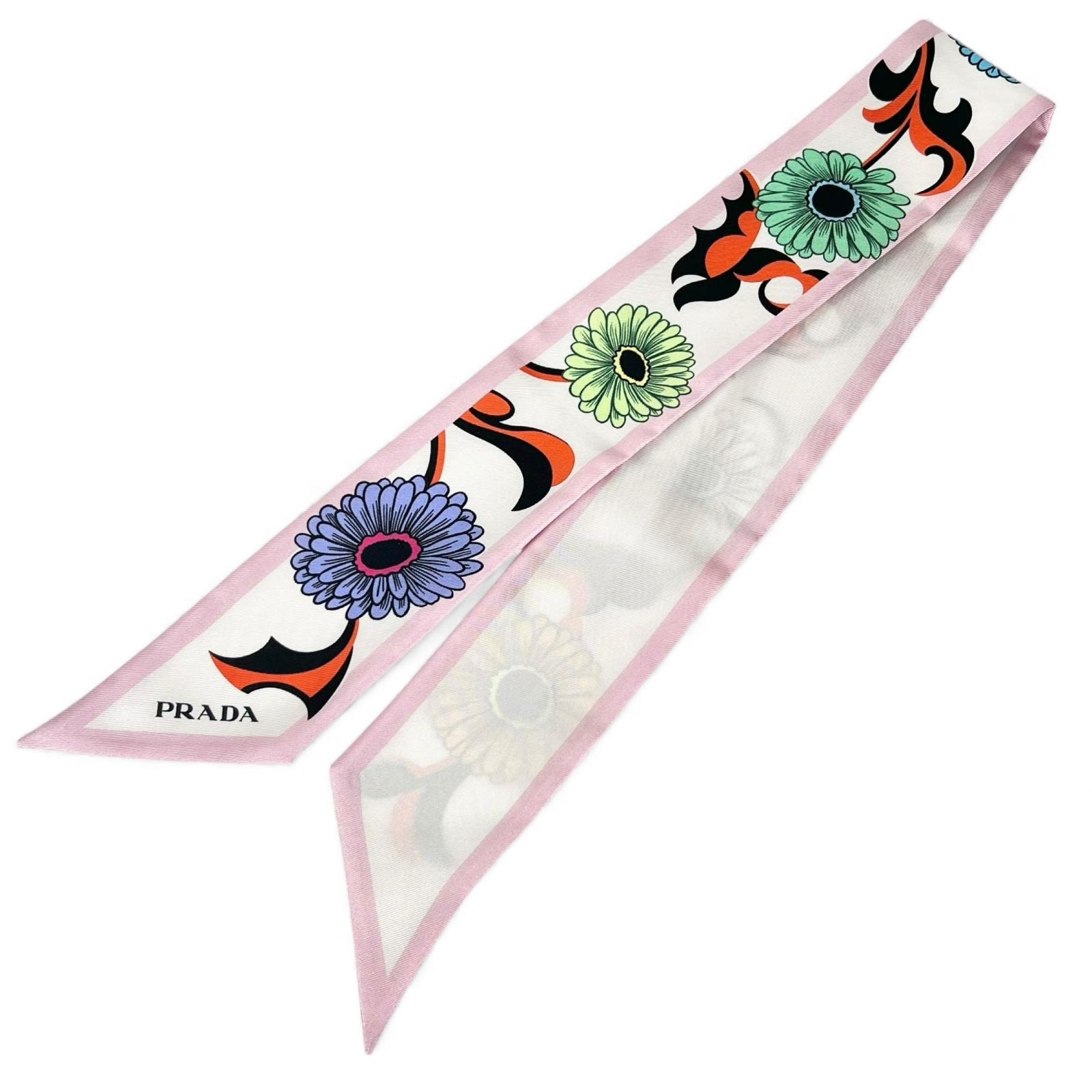 極美品 プラダ スカーフ マルチカラー レディース 1FF008