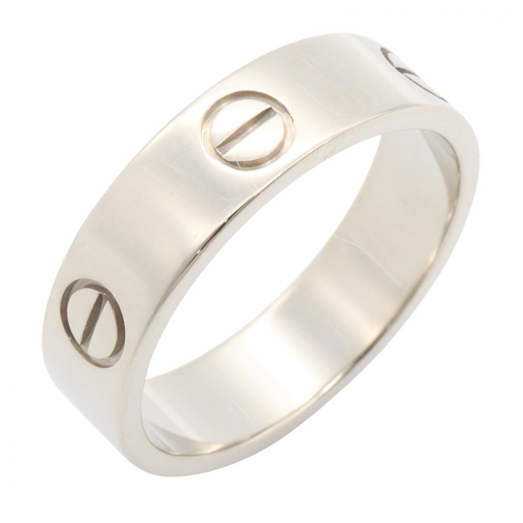 カルティエ CARTIER ラブリング リング・指輪 ジュエリー K18WG(ホワイトゴールド) メンズ レディース シルバー系 B4084700 【中古】