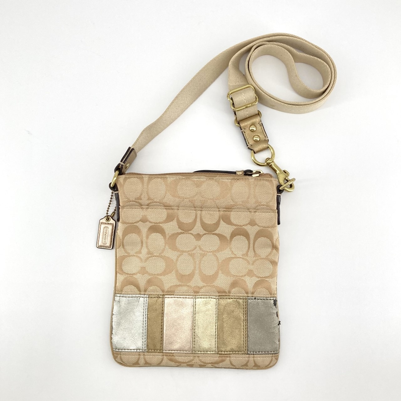 COACH(コーチ) シグネチャー パッチワーク ショルダーバッグ