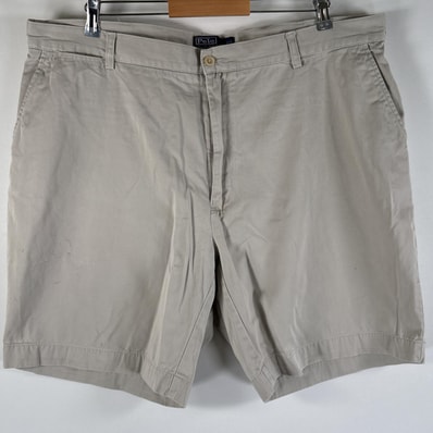 古着 90's/90年代 ポロバイラルフローレン Polo by Ralph Lauren ショートパンツ チノパン ワンポイント 大きいサイズ w42 ベージュ メンズ