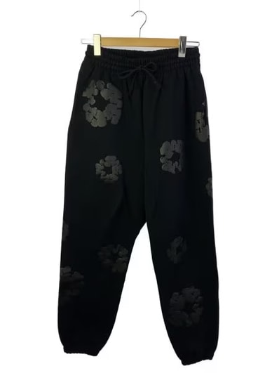 デニムティアーズ スウェットパンツ DENIM TEARS FLOWER PRINT SWEAT PANTS フラワープリントスウェットパンツ ブラック