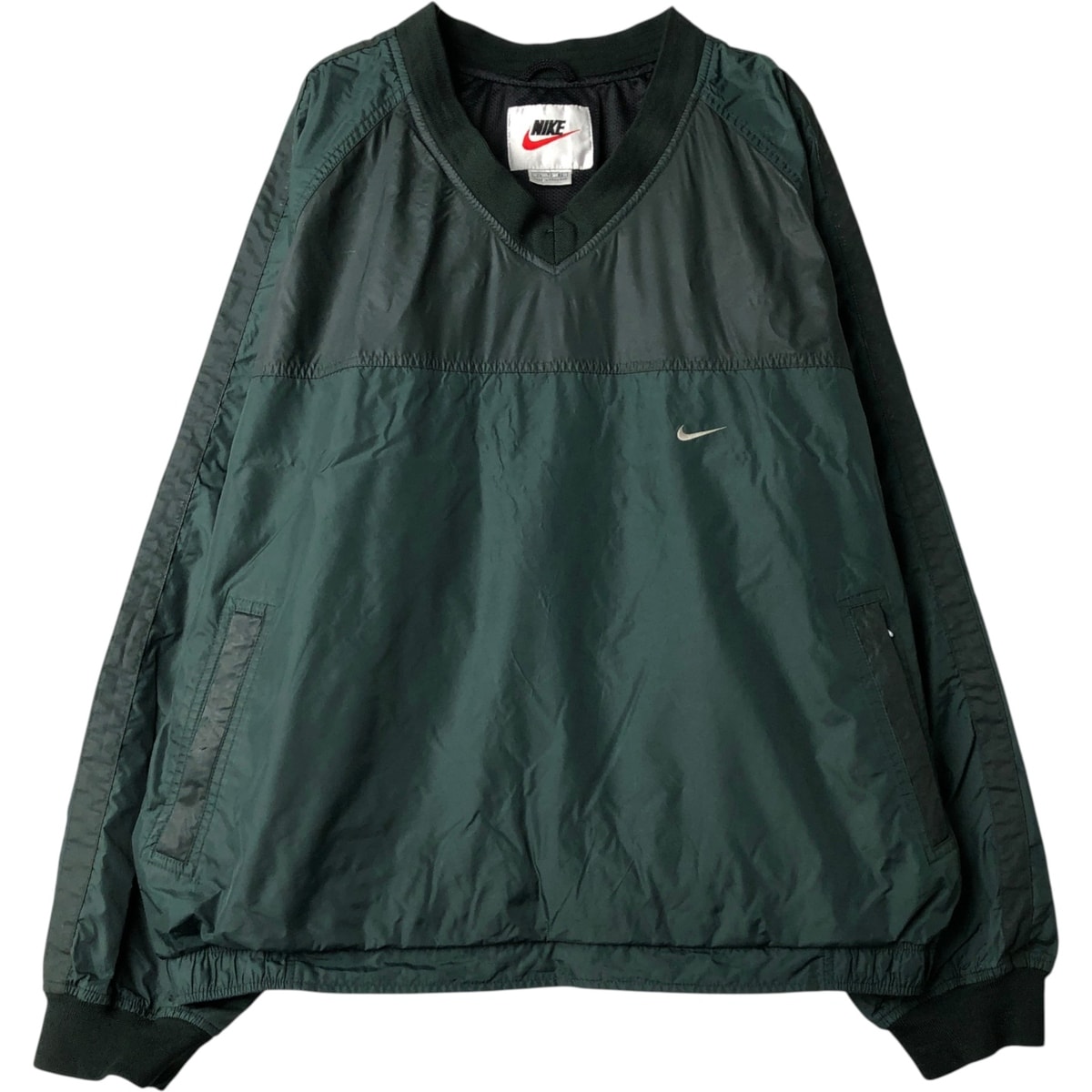古着 90年代 ナイキ NIKE Vネック ナイロンプルオーバー メンズXL相当 ヴィンテージ/eaa624501