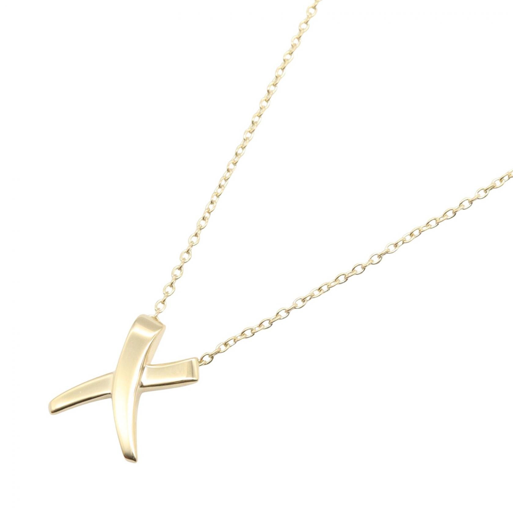 ティファニー TIFFANY&CO キス ネックレス ネックレス ジュエリー K18(イエローゴールド) レディース ゴールド系 【中古】