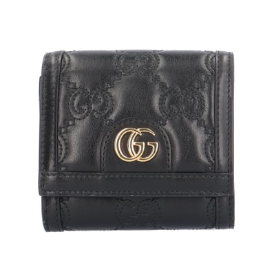 グッチ カードケース ウォレット GGマトラッセ 二つ折り財布 レザー 723799 レディース GUCCI 中古