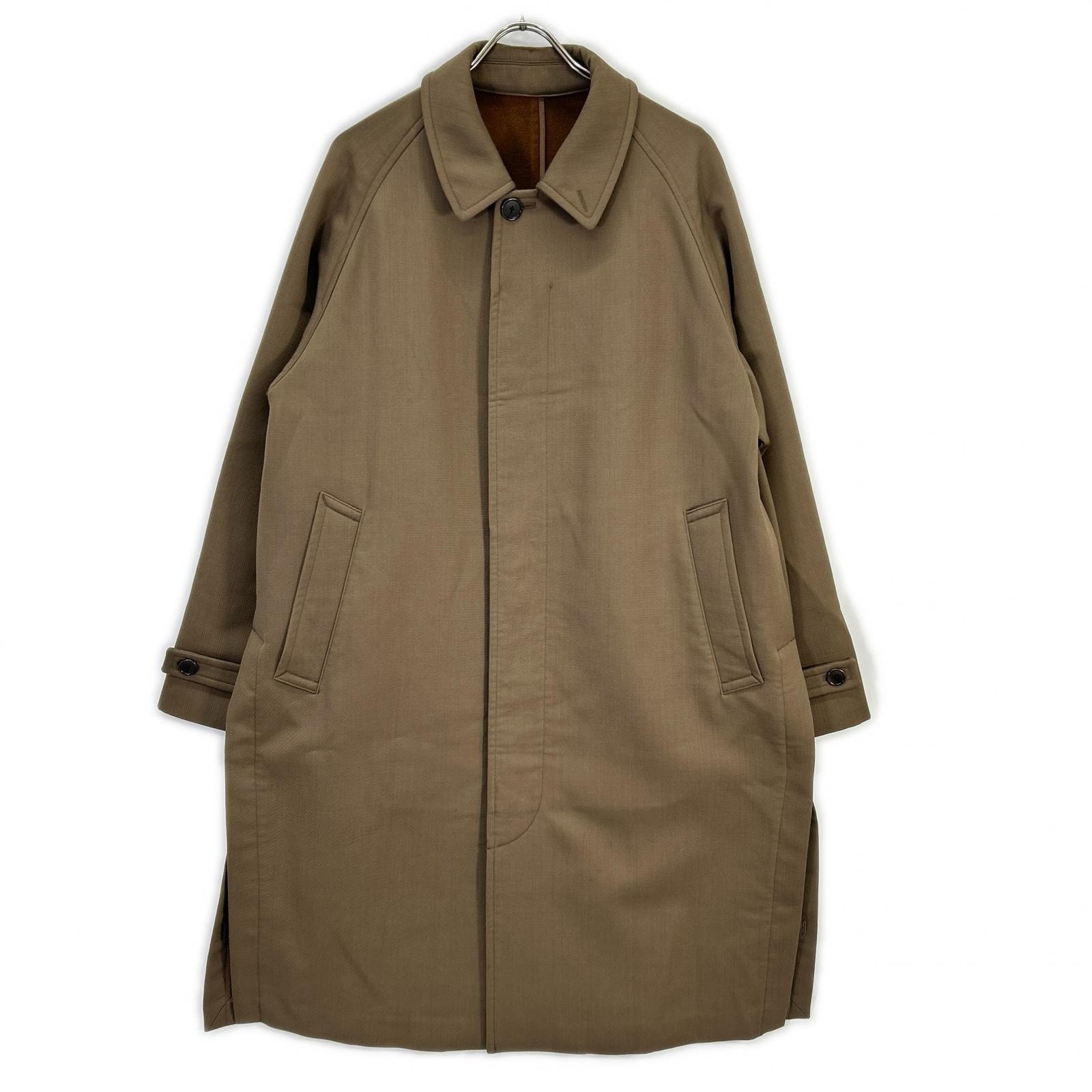 ジョンスメドレー 20AW A2718FC 201 ブラウン カシミア ウール フーデッドロングコート バルマカーンコート 2