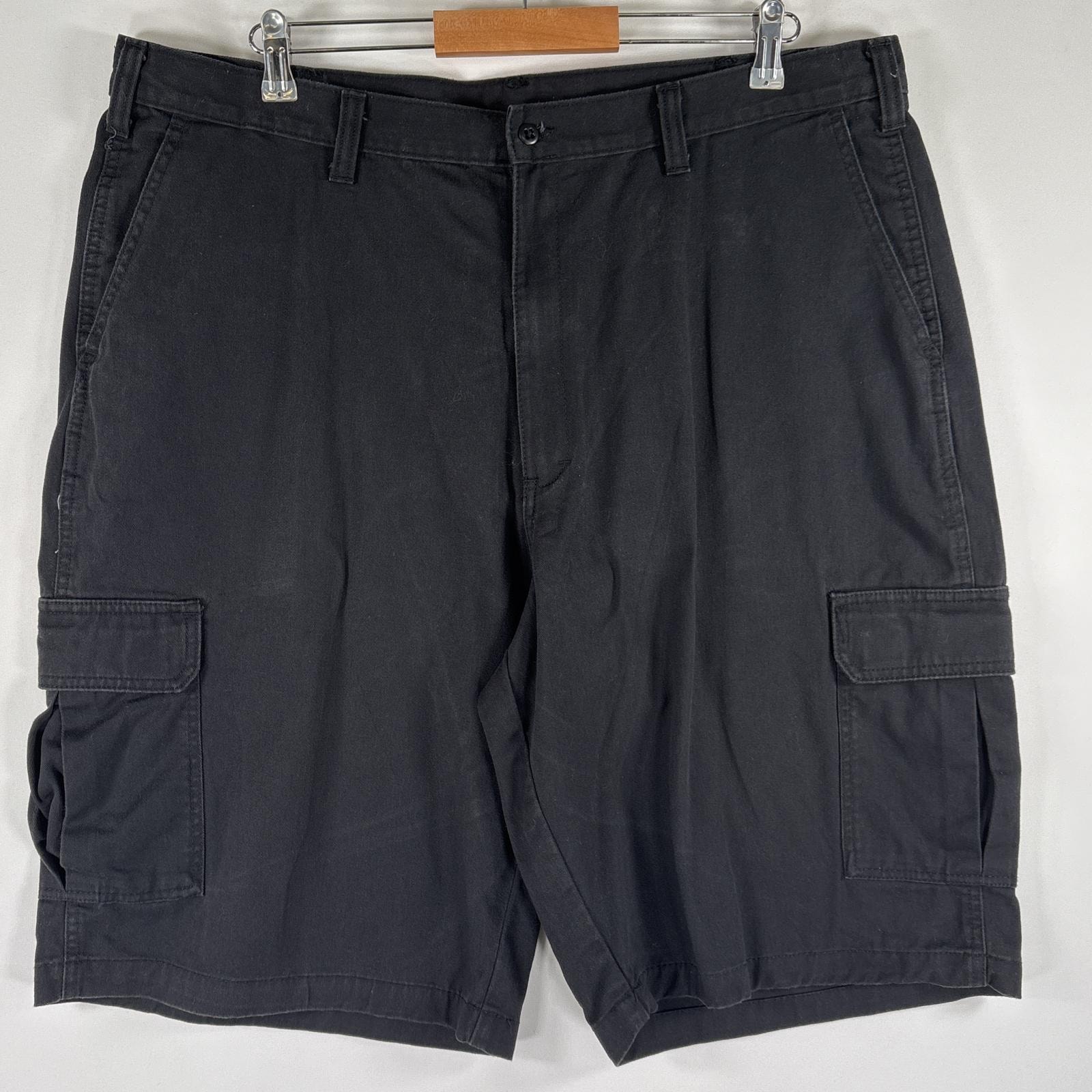 古着 ディッキーズ Dickies ショートパンツ ワーク カーゴ ショーツ ハーフ 大きいサイズ ワンポイント w40  ブラック メンズ