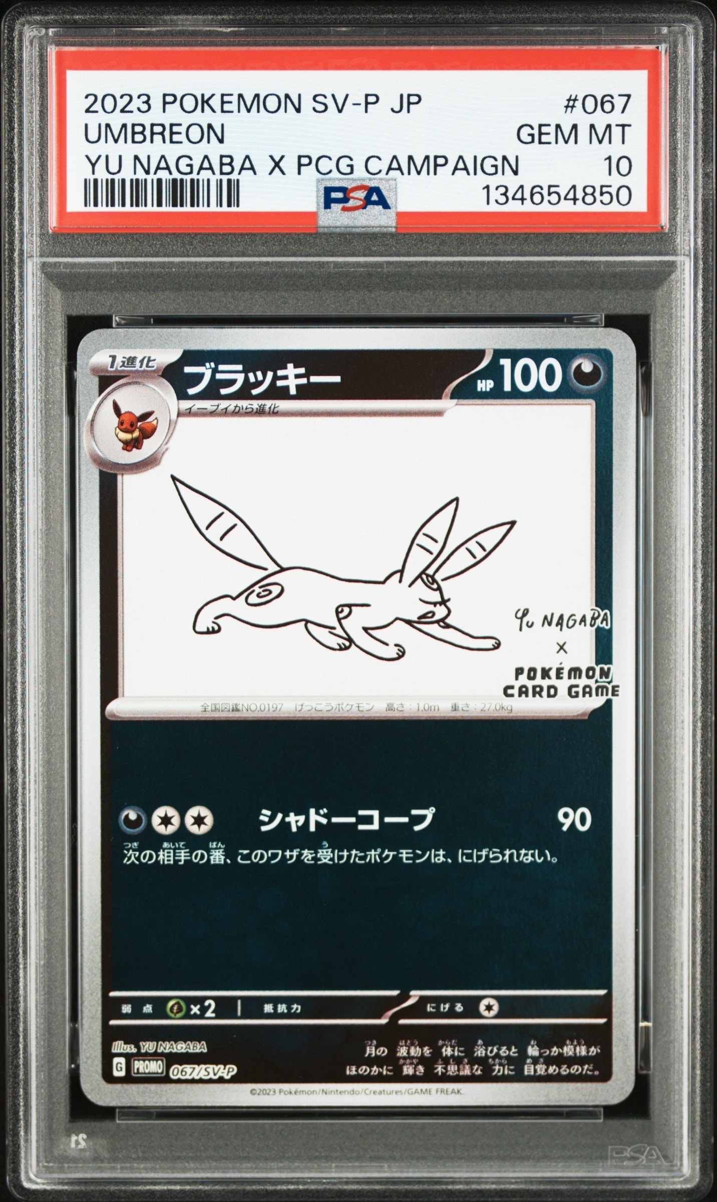 ブラッキー: プロモ (ナガバブラッキー) [SV-P 067](「YU NAGABA×ポケモンカードゲーム」プロモーションカード「SV-P」)