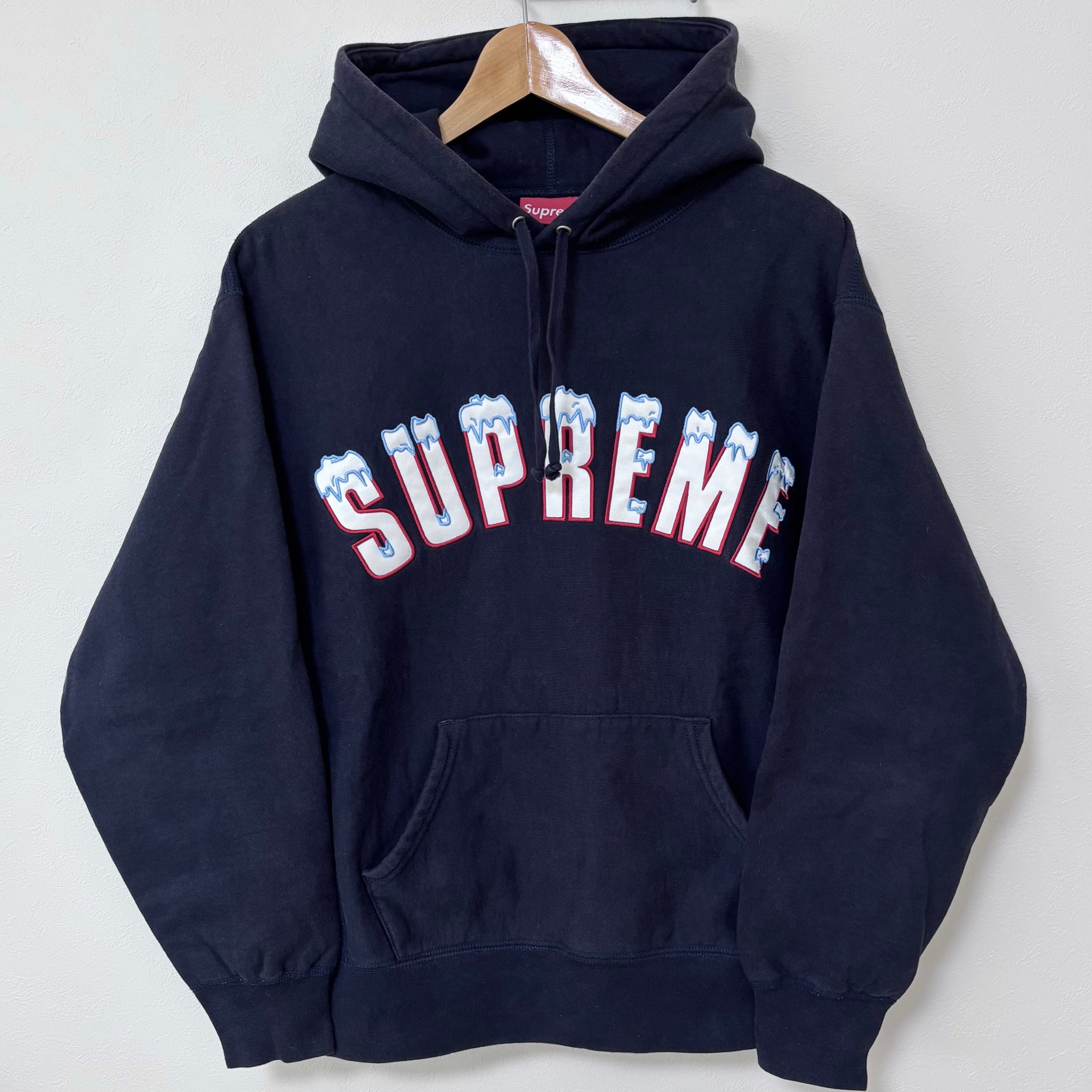 Supreme Icy Arc Hooded Sweatshirt "Navy"
