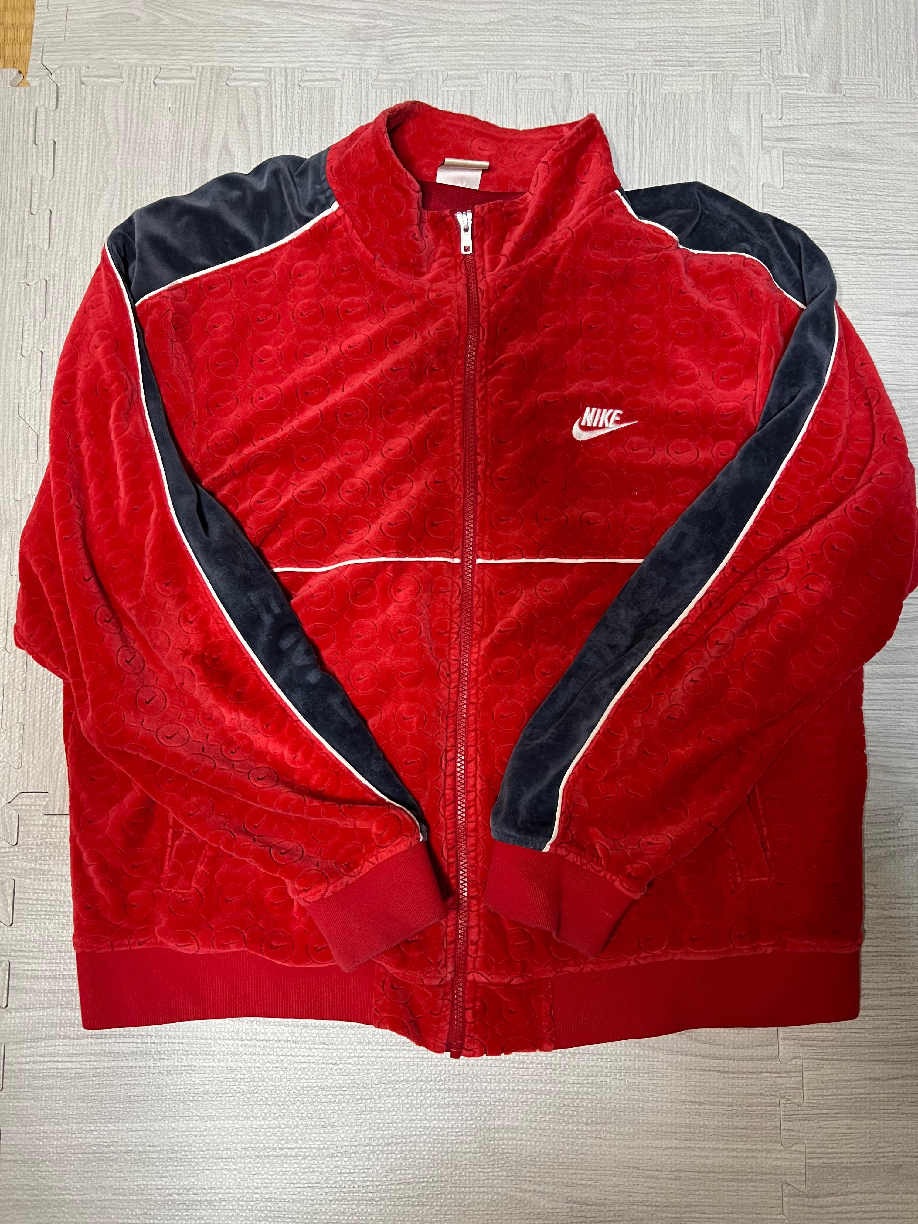 Supreme / Nike® Velour Track Jacket "Red"